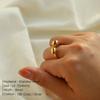 Minimalist Trendy Chunky Curved Statement Rings for Women Personality Stainless Steel Adjustable Open Rings Party Jewelry Gifts