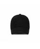 Bajal Va Curved Oval Metallic Suede Ball Cap Black