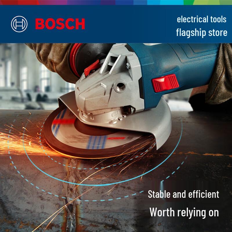 Bosch GWS 12-150 S Heavy-Duty 6-Speed Angle Grinder CN Plug (adapter Included)