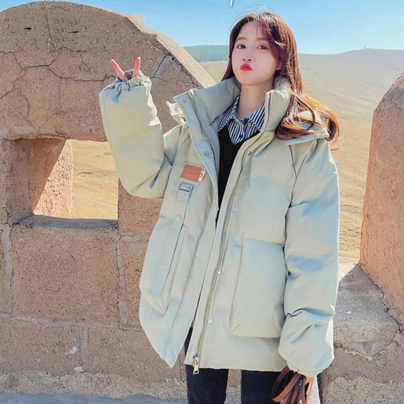 Plus Size Women's Down Padded Jacket, Women's Autumn and Winter Bread Jacket, Small Loose Padded Jacket
