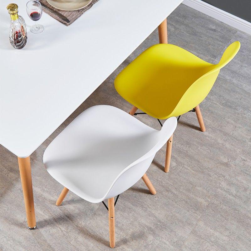Home Dining Table Chair Set - Modern Casual Office & Vanity Chairs with Backrest