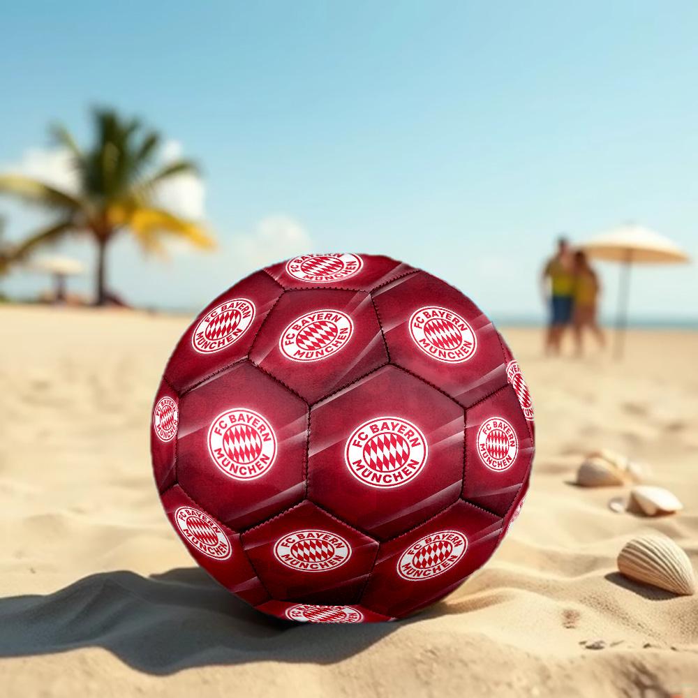 Bayern Monaco Pallone da Calcio Taglia 5 Alta Elasticità Pallone da Calcio Per Competizione All'aperto Allenamento Quotidiano Gioco