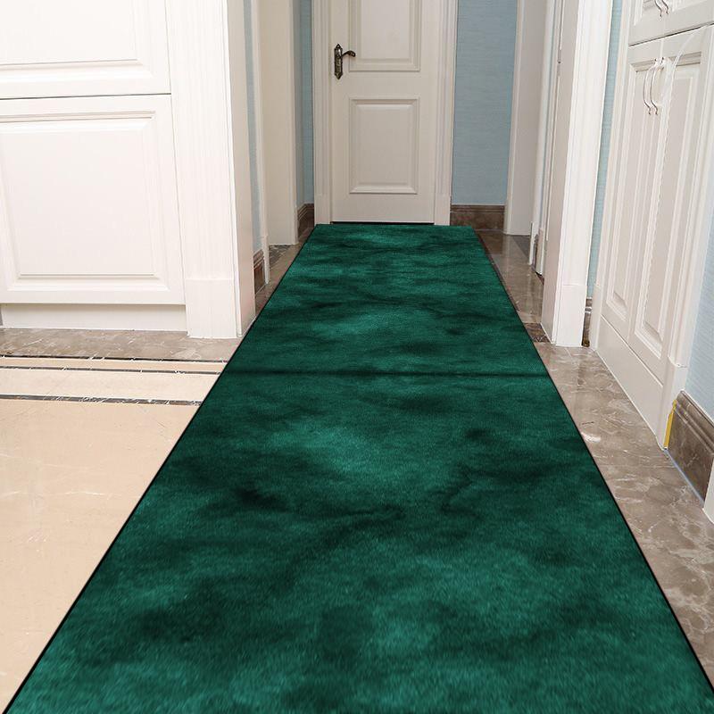Covor de Coridor Culoare Uni Antiderapant Verde Covoare de Zonă pentru Hol Stil Lux Decor Acasă Covor de Hol Covoraș de Intrare pentru Pridvor Personalizabil