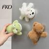Fuzzy Animal Magnet Plush Refrigerator Magnet, Magnetic Decoration for Metal Stuffed Surface, Fridge Lover Gift Surface