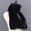 Winter Natural Mink Fur Scarf For Women Long Style Lady Genuine Fur Neckerchief Handmade Knitted Really Mink Fur Scarves