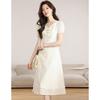 Gentle Wind Waist V-neck Clavicle Fairy Dress