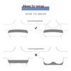 Post Surgical Breast Implant Stabilizer And Compression Band, Breast Support Band, Chest Belt, Adjustable Extra Sport Bra Strap