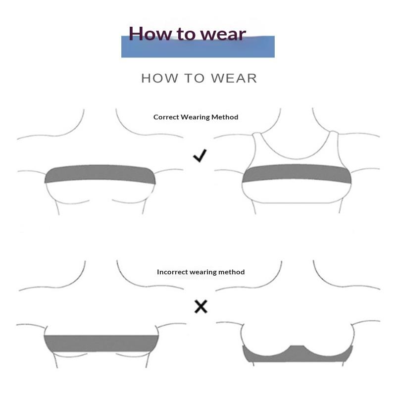 Post Surgical Breast Implant Stabilizer And Compression Band, Breast Support Band, Chest Belt, Adjustable Extra Sport Bra Strap