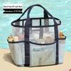 Große Strandtasche aus Mesh mit hoher Kapazität für Spielzeug und Badebekleidung – Multifunktionale Reisehandtasche