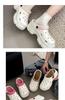 2026 Women's Thick Sole Garden Shoes: Non-Slip High-Heeled Beach Slippers with Arch Support and Closed-Toe Design