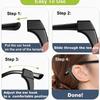 4 Pieces/set of Anti Slip Eyeglass Covers - PVC Ear Hooks, Silicone Ear Supports, Elastic Ear Clips - Eyeglass Frame Leg Covers