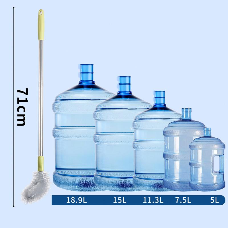 Bucket Brush Pure Water Bucket Brush Extended Brush Bucket Washing Artifact Mineral Water Bucket Brush Long Handle Bottled Water Cleaning Brush