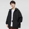 Spring and Autumn New Men's Korean Pure Color Light Plate Hooded Jacket Assault Clothes Fashionable Couples All-matching Outer