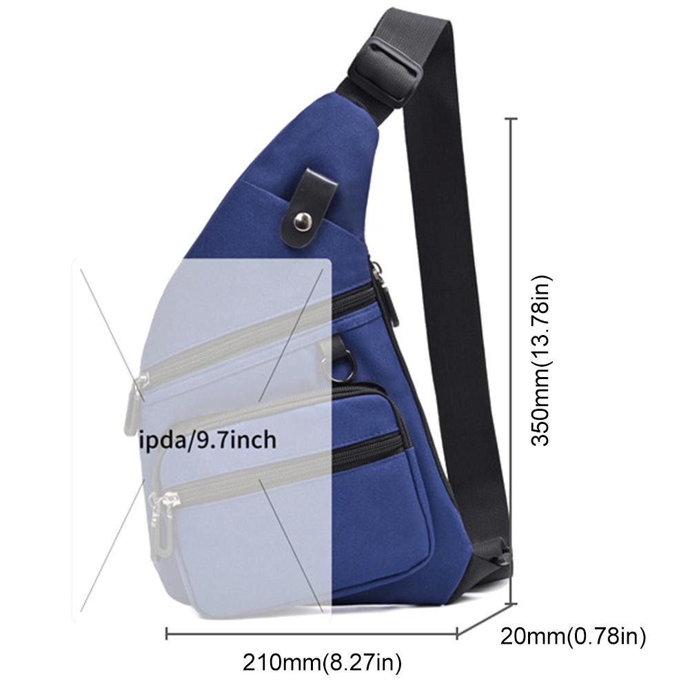 Cestovní taška proti krádeži Crossbody taška přes rameno Velkokapacitní popruh Crossbody taška Nastavitelný popruh Vodotěsný pro běh Turistika
