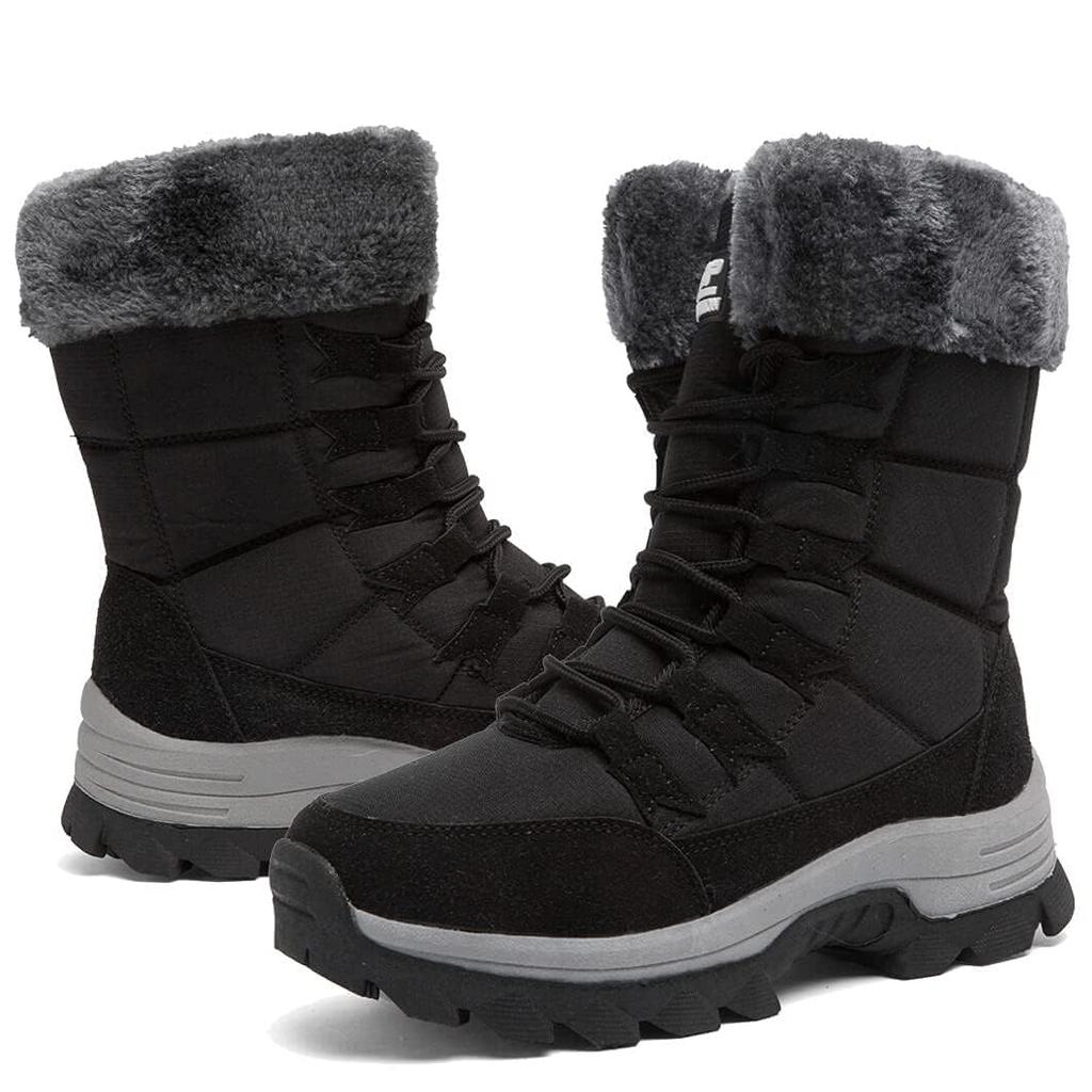 Maxome Snow Winter Ankle Boots for Outdoor and Commuting Women's Boots, Boots, Fleece-Lined, Waterproof, Non-Slip, High-Top Activities, Hiking,