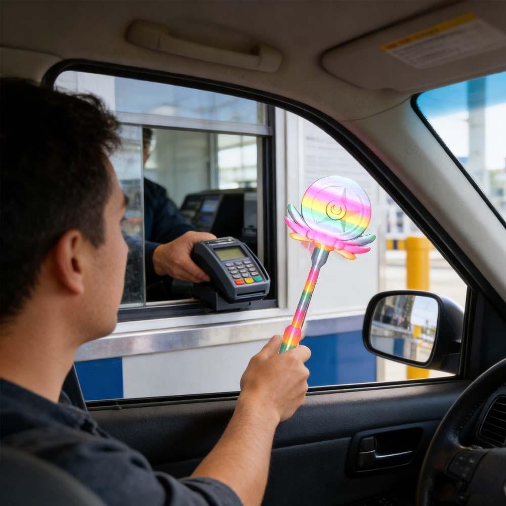 Creative 3D Printed Wand Tap To Pay Detachable Portable Contactless Payment Sleeve Funny Lightweight Moon Magic Wand Holder