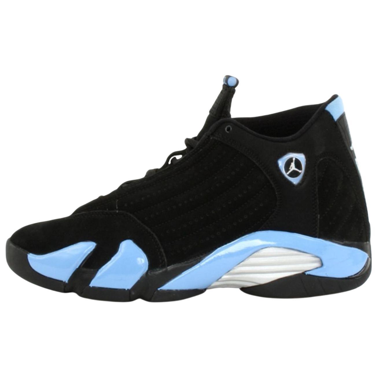 

Кроссовки Air Jordan 14 Retro Black University Blue 2026 Унисекс Белый Металлик-Серебристый 487471-007 40.5