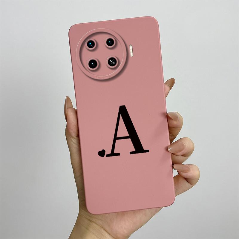 For Tecno Spark 20 Pro+ Case Tecno Spark 20 Pro Plus Phone Case KJ7 Cute Letters Camera Protection Square Liquid Silicone Cover