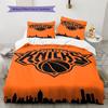 Set Biancheria da Letto con Fantasia NY Knicks Copripiumino Federa Decorazione per la Casa Regalo (1 * copripiumino + 2 * federa, senza nucleo)