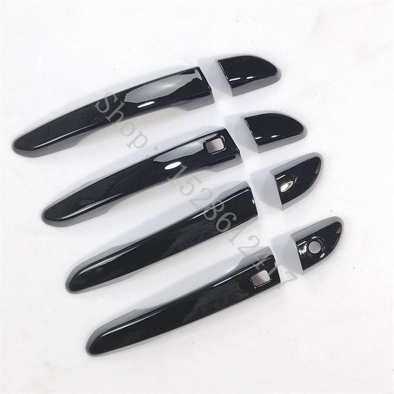 For Hyundai Tucson 2015 2016~ Glossy Black ABS Door Handle Cover car door handle protector trim Overlay Molding Garnish