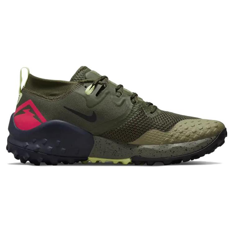 New Nike Wildhorse 7 Cargo Khaki Siren Red CZ1856-302