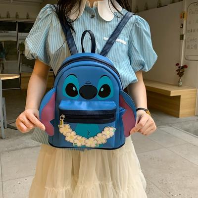 Lustiger Cartoon blauer Monster-Styling Rucksack neue Persönlichkeit von der Straße Aufbewahrung süße Tasche
