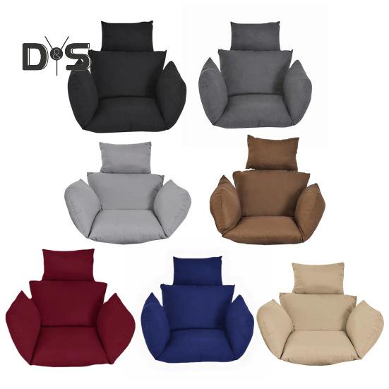 Eierstuhlkissen, Schaukelstuhlkissen mit Kopfstütze, waschbar, Hängekorb-Sitzkissen, Ersatz für den Eierstuhl auf der Terrasse oder im Garten