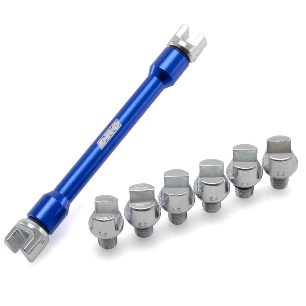 DRC Pro Spoke Wrench Standard (5.6/5.8/6.0/6.2/6.4/6.6/6.8/7.0mm) Blue Dirt Freak DIRTFREAK