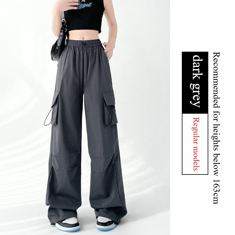 GMXIA Women's Fashion Casual Solid Color Print High Waist Pants & Capris