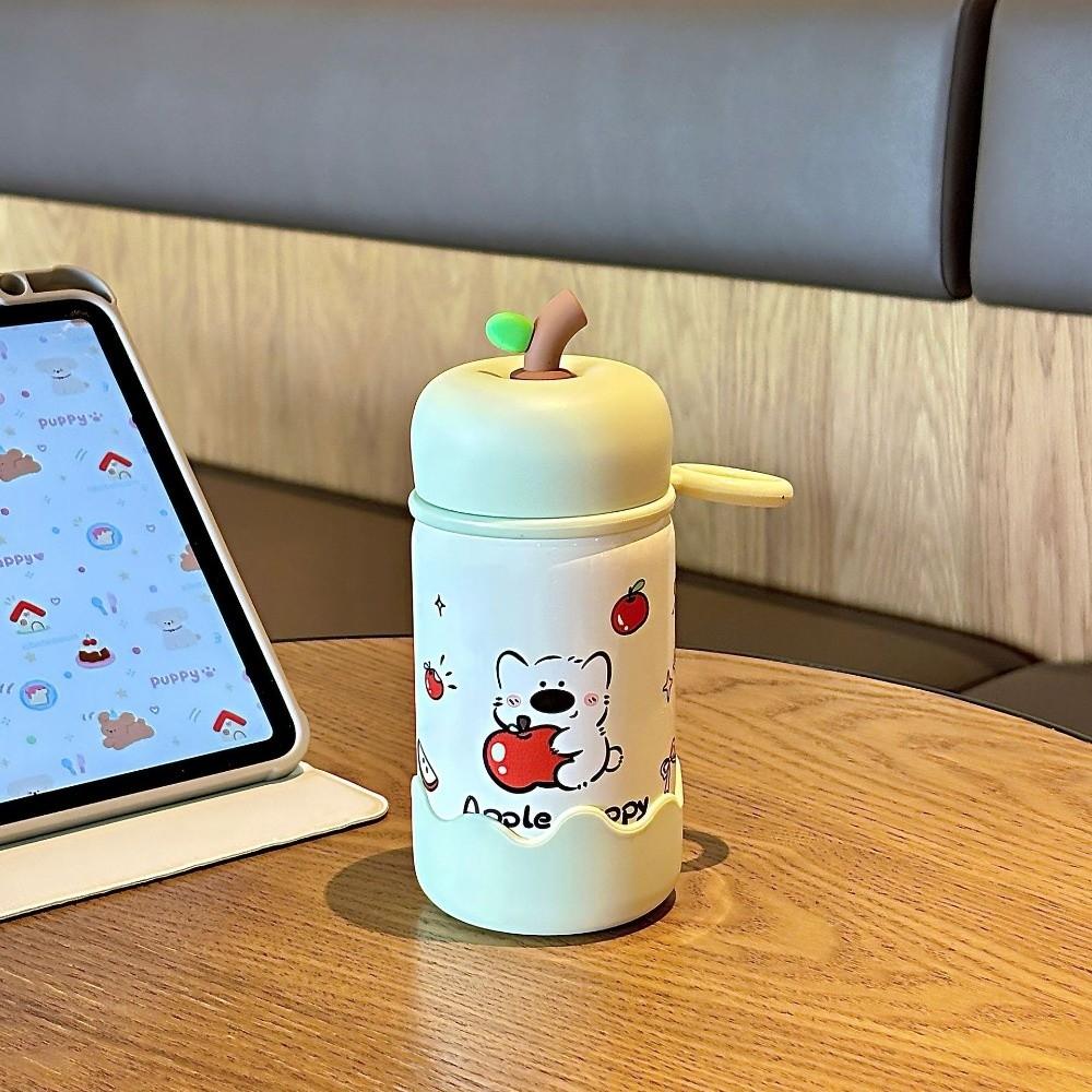 300ML Stainless Steel Thermal Flask Portable Travel Tumbler Cute Coffee Cup Students