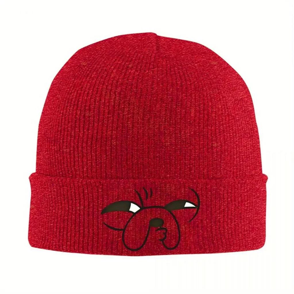 Jake The Dog Knit Hat Beanies Winter Hats Warm Color Adventured Times Cap Unisex Women