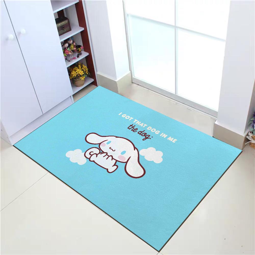 Sanrio Cinnamoroll Kawaii Rug Carpet Door Mat Rugs Kitchen Decoration Doormats Entrance Door Mats Absorbent Bathroom Rug Home
