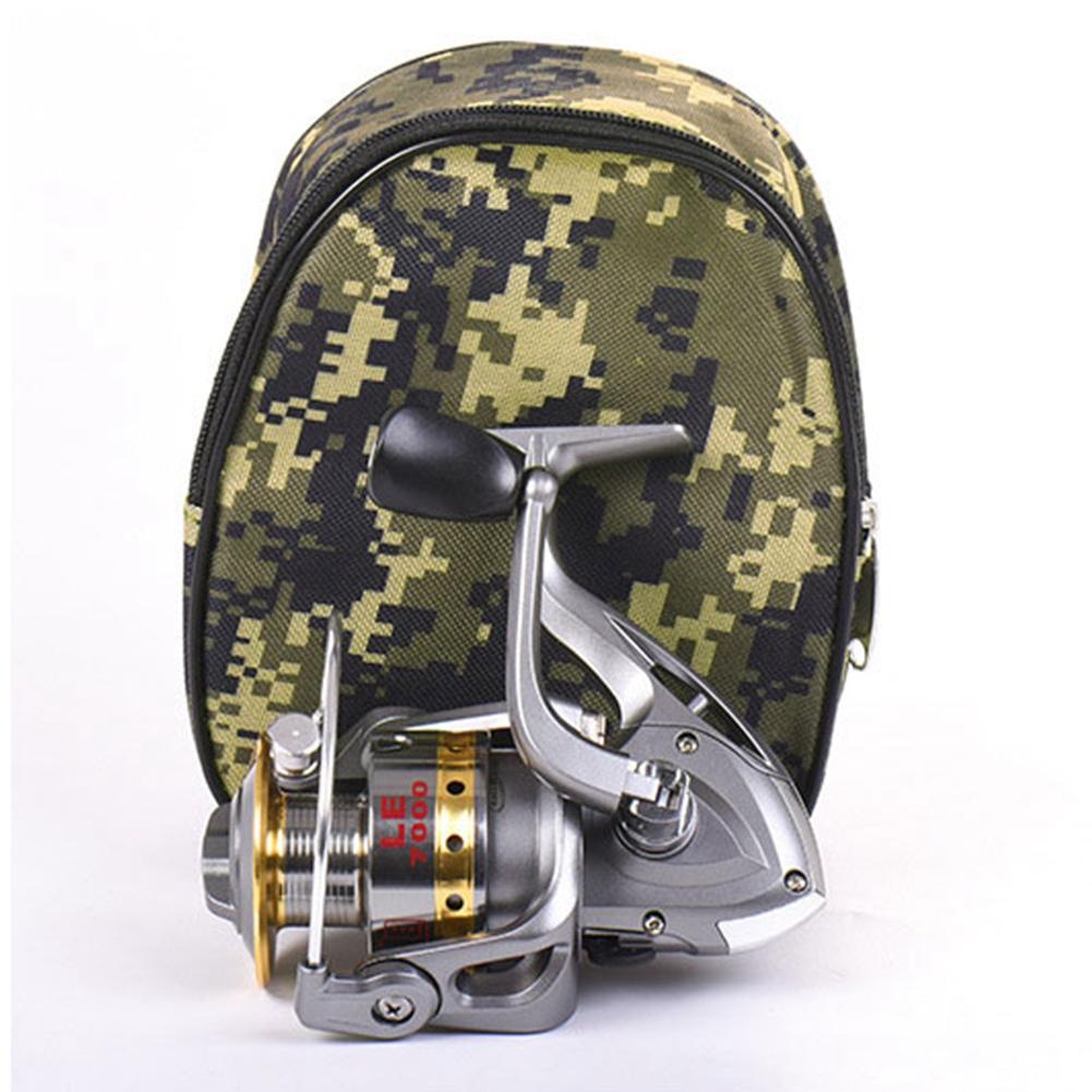 Outdoor Portable Oxford Fabric Fishing Baits Fish Lures Tool Storage Bag(Camouflage Color)