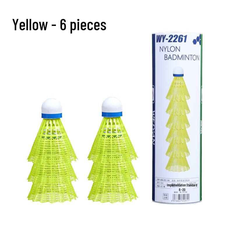 Ayoub Nylon Badminton Shuttlecocks 6-Pack