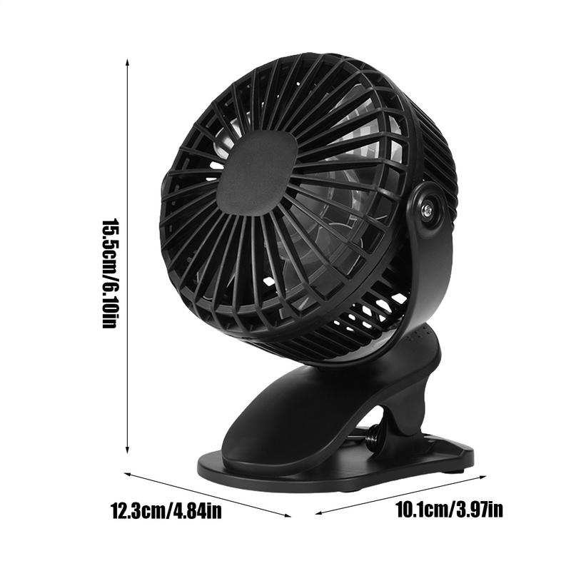 Small Fan Clip & Desk Fan Foldable Rotating Cooling Device With Long Battery Life For Indoor Outdoor Offices Home Family Friends