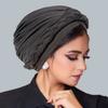 Polyester Crossfront Headscarf For Women With Warmth And Casual Style