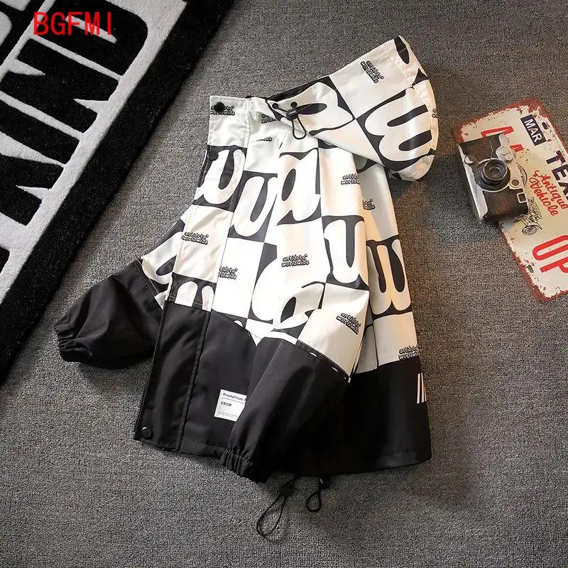 Big Size Spring fall Teenager Boys Coats Casual Outdoor Hooded Sweatshirt For Kids Handsome Children Windbreaker Jacket