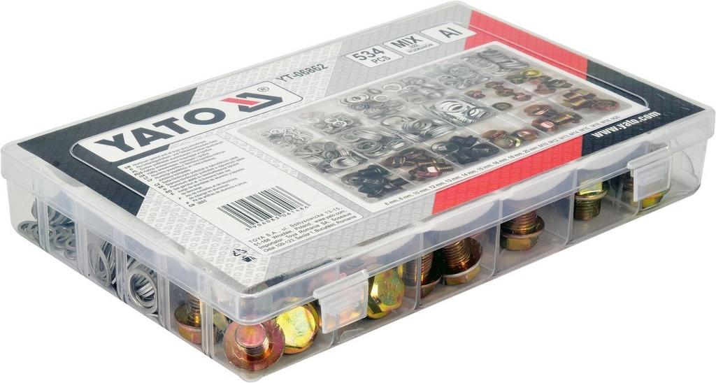 YT-06862 YATO Aluminum Washer and Plug Set