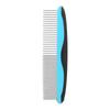 Pet Comb Stainless Smooth Steel Needle Dogs Puppy Hair Comb Remove Knots Tangles(BlueRow Comb )