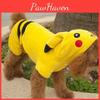 Charming Pokemon Go Pet Costume Featuring Hooded Pikachu Design For Dogs And Cats