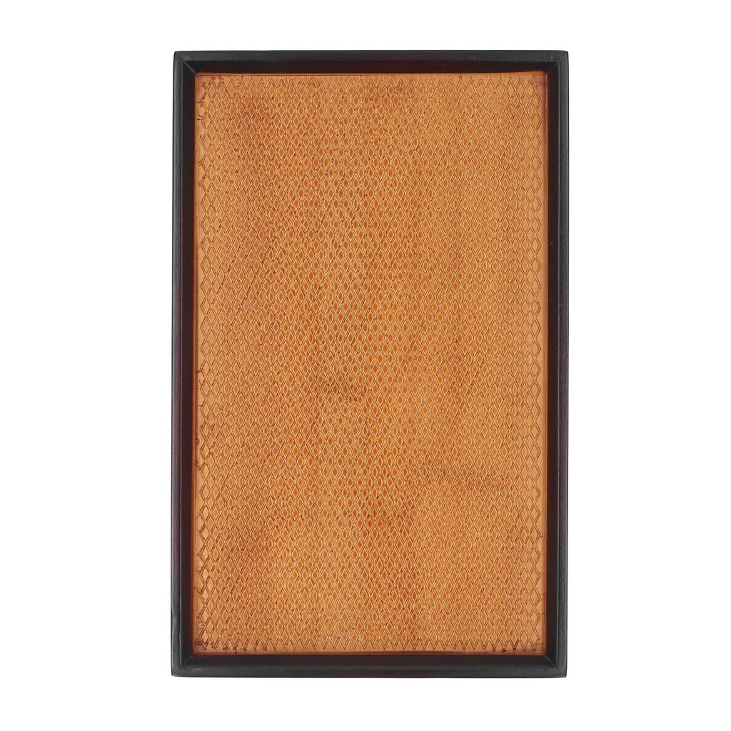 30 X 19cm Rectangular Tea Tray Multifunctional Easy Cleanup Retro Style Coffee Serving Tray for Home