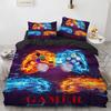 Cartone Animato Gioco Carino Aphmau con Ali Set Letto Ragazzi Ragazze Misura Singola Queen King Copripiumino Federa Letto ragazzi Adulti