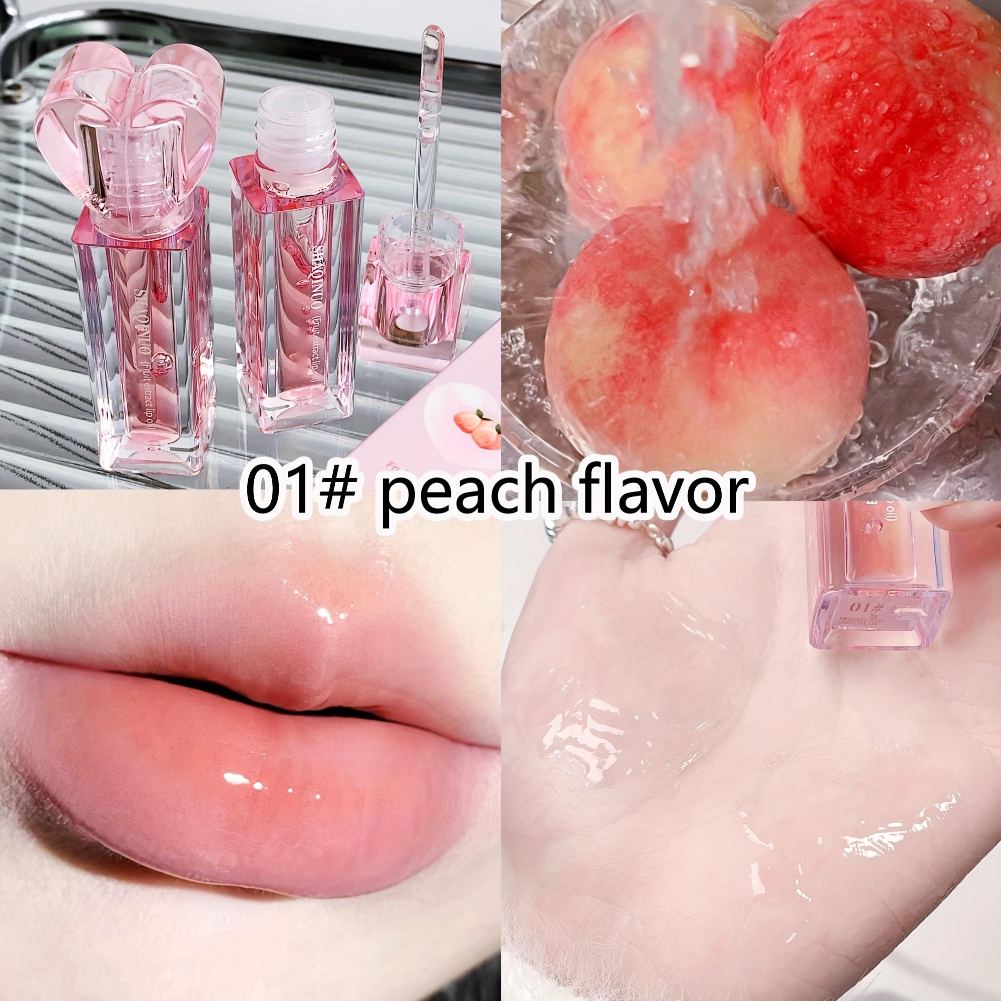 

Масло для губ с фруктовым экстрактом увлажняет линии губ. Зеркало Прозрачное Стекло Губа Мед 01#Peach