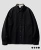 PERSTEP Field Dyed Loose Fit Shirt Black Smls4646
