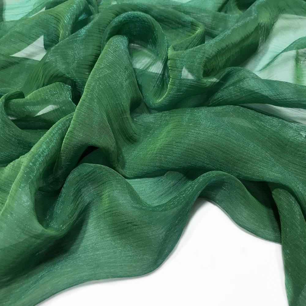 

Ткань Шифон Креп 30D для платья Ханфу своими руками - это жатая ткань с серебряной нитью для кукольного платья косплея 100x150см 100x150cm