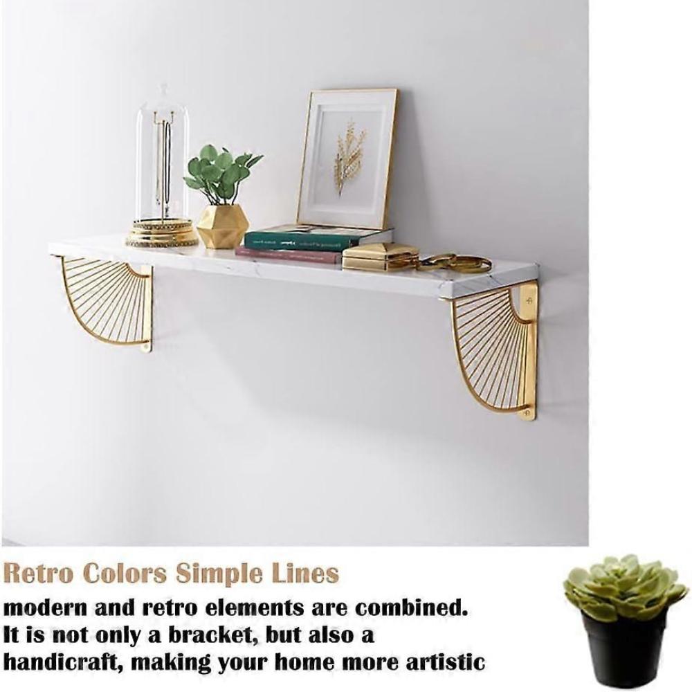 2 darabos fali polctartó konzol 200 mm rozsdamentes acél konzol fali konzol vas fali polc polctartók tartók (Arany)