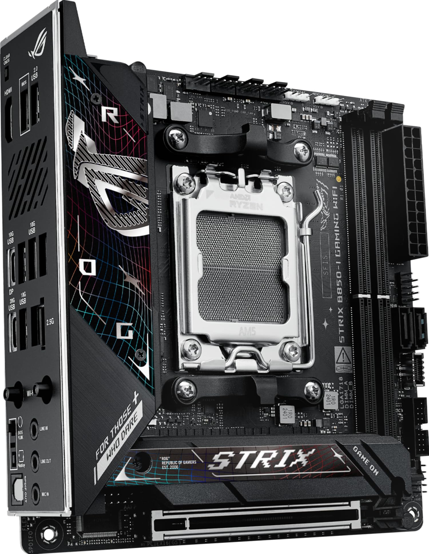 

Материнська плата ASUS AMD AM5 AMD B850, сумісна з Ryzen 9000 7000 STRIX GAMING WIFI Домашній авторизований дистриб’ютор Продукт Mini-ITX &8000 &