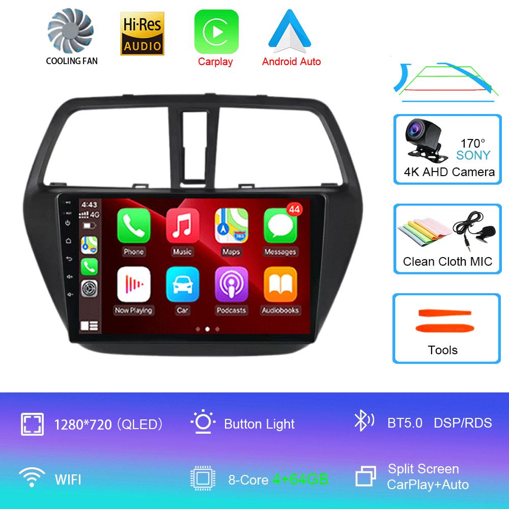 Android 14 Car Radio For Suzuki SX4 2006-2014 Multimedia Video Player 2 Din 4G WIFI Wireles Carplay Navigation GPS RDS Head Unit