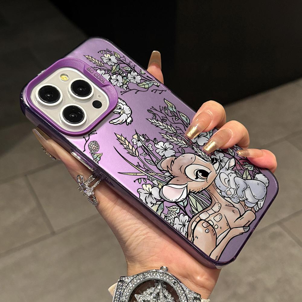

Cute Bambis Deer Phone Case for Samsung Galaxy S26 S25 Edge S24 S23 S22 S21 FE S20 Ultra Plus 5G Colorful Silver Hard Cover Galaxy S24