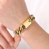 Men's Hip Hop Stainless Steel Cuban Link Bracelets Classic 16MM Width Vacuum Plated Chunky Chain Bracelet for Man Never Fade